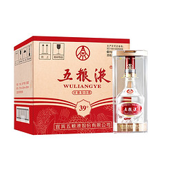 WULIANGYE 五粮液 39度500mL*6瓶浓香型白酒整箱粮食酒礼品白酒包邮价多少钱？