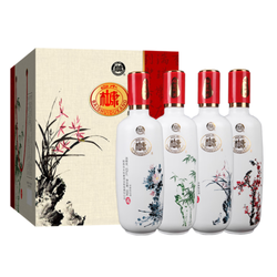 BAISHUIDUKANG 白水杜康 52度浓香型白酒 梅兰竹菊 500ml*4瓶礼盒装电商补贴价多少钱？