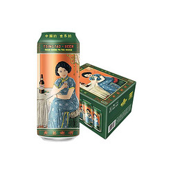 TSINGTAO 青岛啤酒 美酒佳人 全麦白啤 500ml*12罐 听装市场价多少钱？