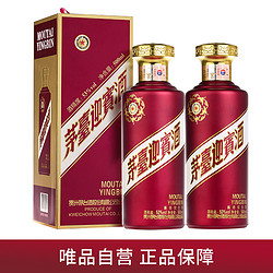 MOUTAI 茅台 迎宾酒紫迎宾酱香型白酒53度500ml*2瓶婚宴酒水价格多少钱？