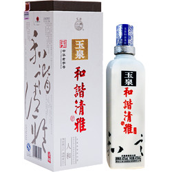 玉泉 和谐清雅 人和 42%vol 兼香型白酒 475ml 单瓶装电商补贴价多少钱？