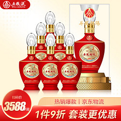 WULIANGYE 五粮液 股份 丹凤朝阳凤于飞 中国红 浓香型白酒 52度 500ml*6瓶 整箱装包邮价多少钱？