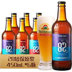 TAISHAN 泰山啤酒 泰山原浆 28天鲜啤 9度 450ml*6瓶价格多少钱？