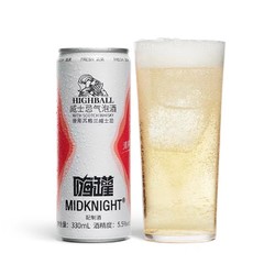 MIDKNIGHT 嗨罐 气泡酒5.5度苏格兰威士忌气泡酒清爽型330m电商卖多少钱？