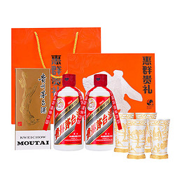 MOUTAI 茅台 飞天 贵州茅台酒200ml 53度 酱香型白酒 惠群贵礼礼盒拼团价多少钱？