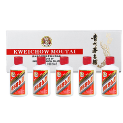 MOUTAI 茅台 贵州茅台酒 茅台飞天 银条礼盒装酒类工艺53度50ml*5电商补贴价多少钱？