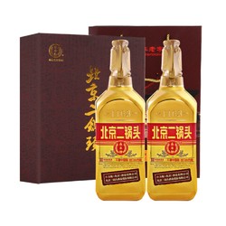 YONGFENG 永丰牌 北京二锅头白酒出口型小方瓶46度金瓶500ml*2瓶清香酒水电商卖多少钱？