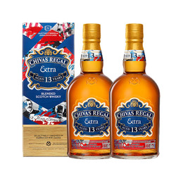 CHIVAS 芝华士 苏格兰威士忌40°柔醇黑麦桶限定版13年 500ml*2瓶行情价多少