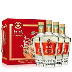 WULIANGYE 五粮液 生态酿酒 红福喜宾 浓香型 52度 500ml*4瓶 礼盒装宴请酒水精选包邮价多少钱？