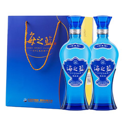 YANGHE 洋河 海之蓝 蓝色经典 旗舰版 42%vol 浓香型白酒 520ml*2瓶 双支装电商补贴价多少钱？