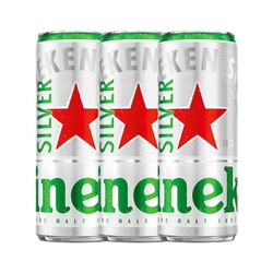 Heineken 喜力 星银330ml*3罐电商卖多少钱？