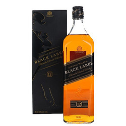 JOHNNIE WALKER 尊尼获加 12年 黑牌 调和 苏格兰威士忌 1000ml 礼盒装行情价多少