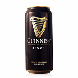 GUINNESS 健力士/Guinness爱尔兰原装进口 世涛罐装黑啤酒440ml*24听整箱行情价多少