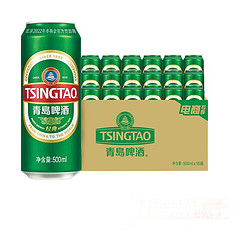 TSINGTAO 青岛啤酒 经典 黄啤 500ml*18听 整箱装拼团价多少钱？