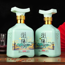 LIUYANGHE LIQUOR 瀏陽河 高度白酒酱香型 53度礼盒装 500ml*2瓶礼盒包装拼团价多少钱？