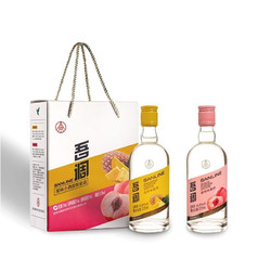 WULIANGYE 五粮液 仙林生态出品 吾调 果酒露酒果味小酒套装 375ml*2 双瓶套装 16.8度 菠萝 蜜桃电商补贴价多少钱？