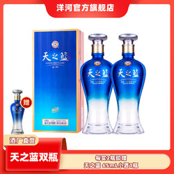 YANGHE 洋河 天之蓝 2021新版 42度480mL*2瓶 绵柔白酒电商卖多少钱？