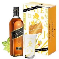 JOHNNIE WALKER 尊尼获加 黑牌 12年 调和 苏格兰威士忌 500ml 礼盒装包邮价多少钱？