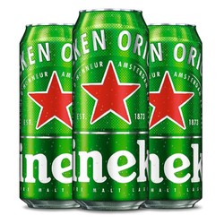 Heineken 喜力 经典 11.4ºP 黄啤  500ml*3听包邮价多少钱？