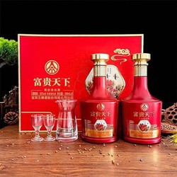 WULIANGYE 五粮液 股份 富贵天下 浓香型白酒 52度500ml*2瓶 礼盒装  父亲节礼物价格多少钱？