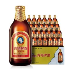 TSINGTAO 青岛啤酒 小棕金 296ml*24瓶*2箱 整箱装电商卖多少钱？