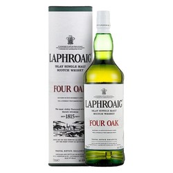 LAPHROAIG 拉弗格 四桶 单一麦芽 苏格兰威士忌 1000mL 礼盒装电商卖多少钱？