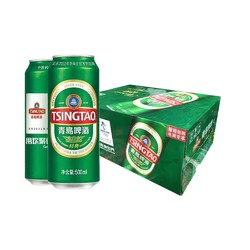 TSINGTAO 青岛啤酒 经典10°500ml*24听整箱顺滑细腻醇正上海松江厂正品包邮电商补贴价多少钱？