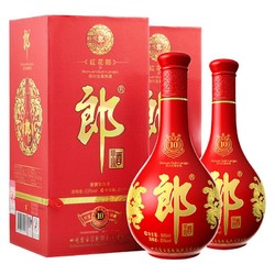 LANGJIU 郎酒 红花郎10 53%vol 酱香型白酒 500ml*2瓶 双支装拼团价多少钱？