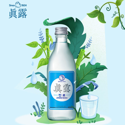 Jinro 真露 韩国进口原味烧酒系列16.5度数清爽果味低度酒360ml4瓶装电商卖多少钱？