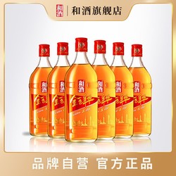 和酒 黄酒金色年华五年500ml*6瓶无原箱 上海老酒特型半干黄酒5年包邮价多少钱？