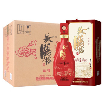 52度黄鹤楼酒 更上层楼 三楼 浓香型白酒 52度 500ml*6瓶  整箱装市场价多少钱？