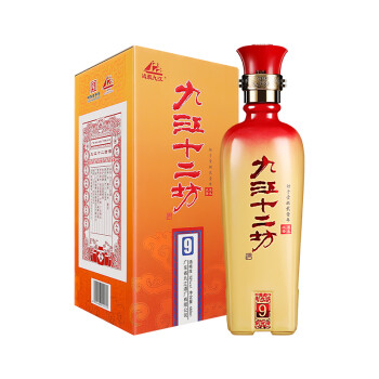 52度九江双蒸 米香型白酒 52度9年陈十二坊系列480ml 送礼白酒礼盒装价格多少钱？