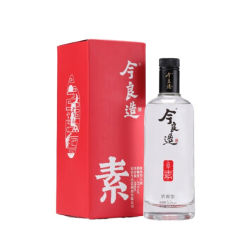 52度今良造纯粮食酒五粮浓香型白酒礼盒整箱装素酒 52度 500ml 单瓶装市场价多少钱？