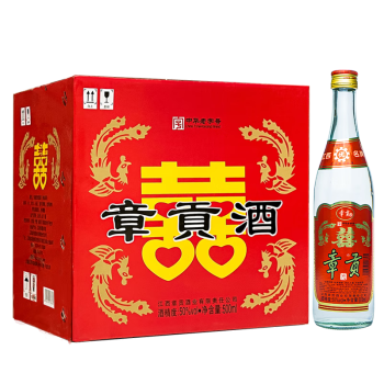 50度章贡王50度章贡酒光瓶 浓香型 高度白酒 电商版 整箱500mlx12瓶 整箱500mL*12瓶拼团价多少钱？