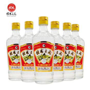 53度桂林三花酒经典1952玻瓶复古版米香型白酒53度480ml*6瓶整箱市场价多少钱？