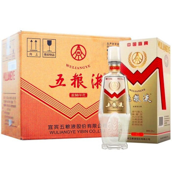 52度52度五粮液致80年代浓香型白酒500ml*6瓶整箱装（随机发货，送礼）电商补贴价多少钱？