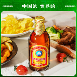 TSINGTAO 青岛啤酒 金质小瓶棕金小麦醇正296ml*24瓶拼团价多少钱？