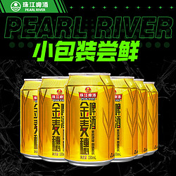 PEARL RIVER 珠江啤酒 金麦穗啤酒 330ml*6罐最终到手价多少钱？