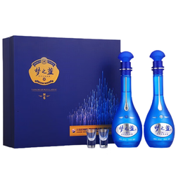 YANGHE 洋河 蓝色经典 梦之蓝 绵柔浓香型 白酒 M6 52度500ml*2瓶礼盒装市场价多少钱？