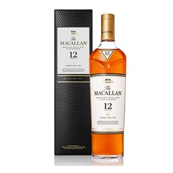 MACALLAN 麦卡伦 12年 雪莉桶 单一麦芽 苏格兰威士忌 40%vol 礼盒装最终到手价多少钱？