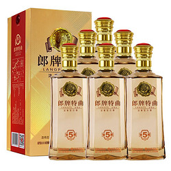 LANGJIU 郎酒 郎牌特曲窖藏5号50度500ml*6瓶浓香型白酒整箱粮食酒商务宴请拼团价多少钱？