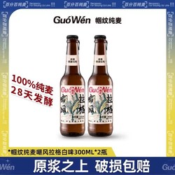 Guo Wen 帼纹 嘲风纯麦拉格精酿啤酒11°P330ml*2最终到手价多少钱？