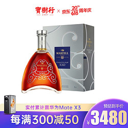 MARTELL 马爹利 XXO 干邑白兰地 700ml电商卖多少钱？