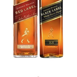 JOHNNIE WALKER 尊尼获加 黑方红方苏格兰威士忌酒700ml*2进口洋酒最终到手价多少钱？