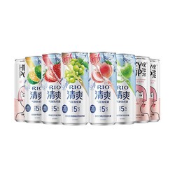 RIO 锐澳 预调鸡尾酒清爽330ml5口味5罐 heypop气泡水3罐套装电商卖多少钱？