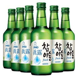 Jinro 真露 韩国进口烧酒16.5° 竹炭酒 360ml*6瓶装电商补贴价多少钱？