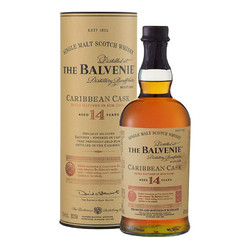 THE BALVENIE 百富 14年  加勒比朗姆桶 单一麦芽 苏格兰威士忌 43%vol 700ml 礼盒装电商补贴价多少钱？