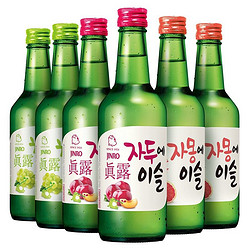 Jinro 真露 烧酒13°青葡萄 李子 西柚 360ml*6瓶混合装 韩国进口电商卖多少钱？