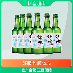 Jinro 真露 韩国原瓶进口真露 烧酒新原味竹炭味360ml×6瓶女士微醺低度酒行情价多少