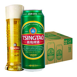 TSINGTAO 青岛啤酒 经典10度500ml*18听装口感醇柔精心慢酿新鲜拼团价多少钱？